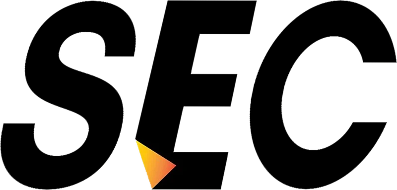 The SEC wordmark in black on a light background.